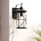 Vaxcel Adams 1 Light Black Dusk to Dawn Outdoor Wall Lantern Clear Glass T0634 - alternate 1